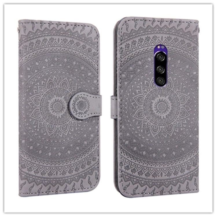 For Sony Xperia XZ4 Pressed Printing Pattern Horizontal Flip PU Leather Case with Holder & Card Slots & Wallet & & Lanyard