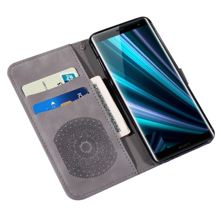 For Sony Xperia XZ4 Pressed Printing Pattern Horizontal Flip PU Leather Case with Holder & Card Slots & Wallet & & Lanyard