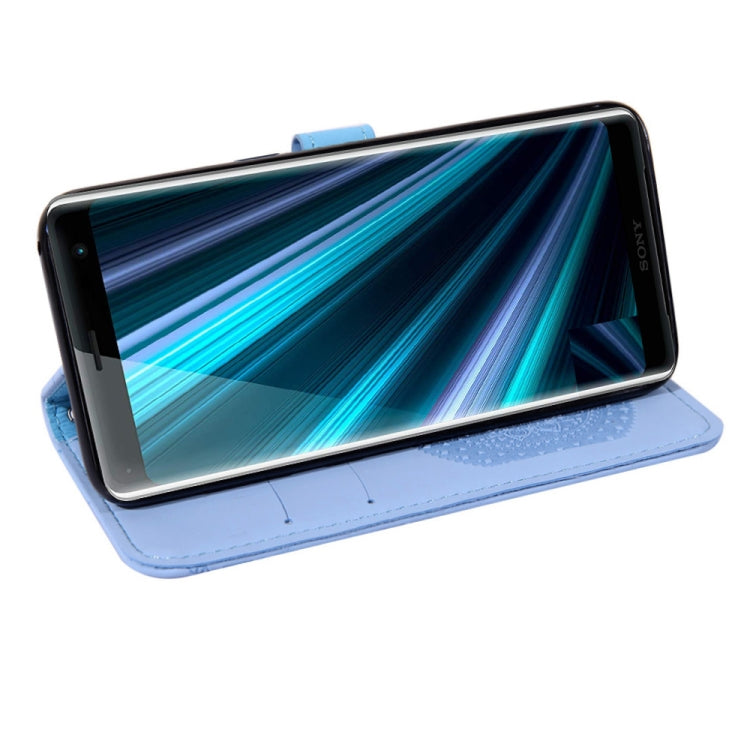 For Sony Xperia XZ4 Pressed Printing Pattern Horizontal Flip PU Leather Case with Holder & Card Slots & Wallet & & Lanyard