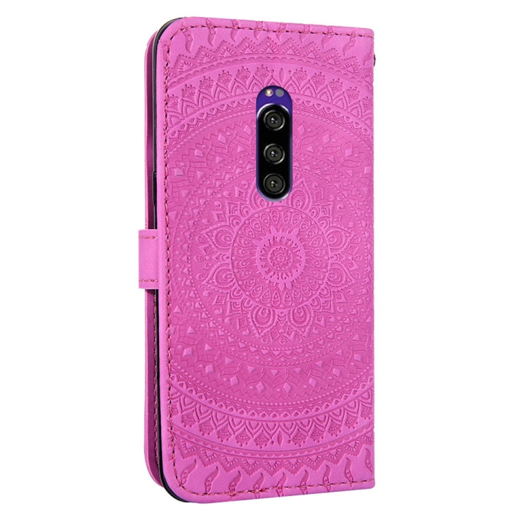 For Sony Xperia XZ4 Pressed Printing Pattern Horizontal Flip PU Leather Case with Holder & Card Slots & Wallet & & Lanyard