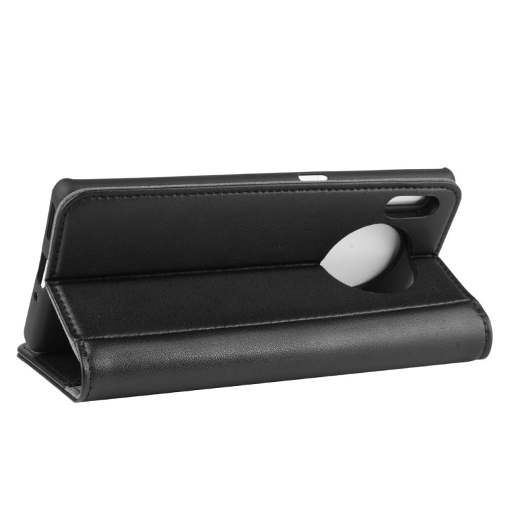 For Huawei Mate 30 Pro Horizontal Flip Genuine Leather Case with Card Slots & Holder & Wallet
