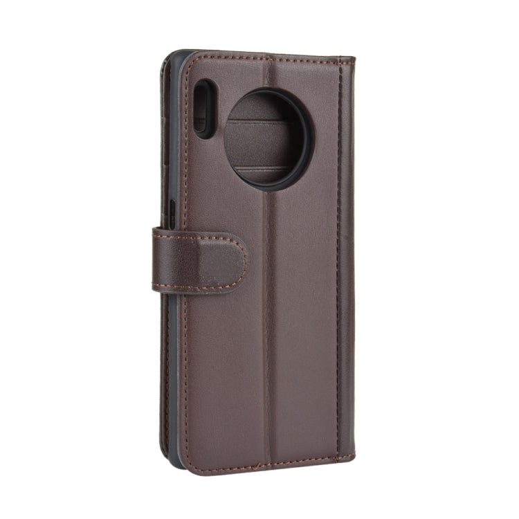 For Huawei Mate 30 Pro Horizontal Flip Genuine Leather Case with Card Slots & Holder & Wallet