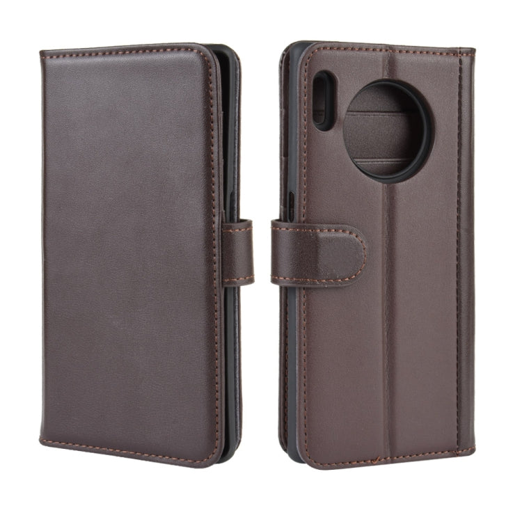 For Huawei Mate 30 Pro Horizontal Flip Genuine Leather Case with Card Slots & Holder & Wallet