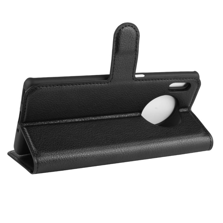 For Huawei Mate 30 Pro Litchi Texture Horizontal Flip Leather Case with Wallet & Holder & Card Slots