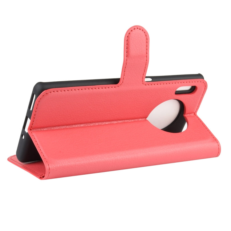 For Huawei Mate 30 Pro Litchi Texture Horizontal Flip Leather Case with Wallet & Holder & Card Slots