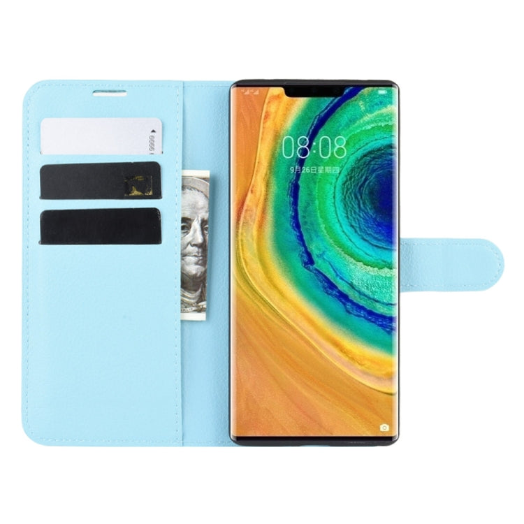 For Huawei Mate 30 Pro Litchi Texture Horizontal Flip Leather Case with Wallet & Holder & Card Slots