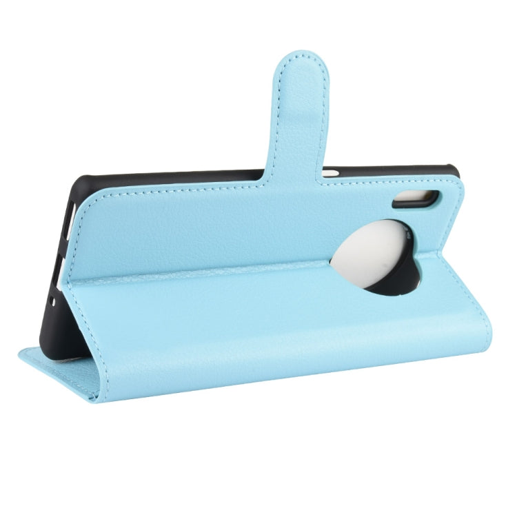For Huawei Mate 30 Pro Litchi Texture Horizontal Flip Leather Case with Wallet & Holder & Card Slots