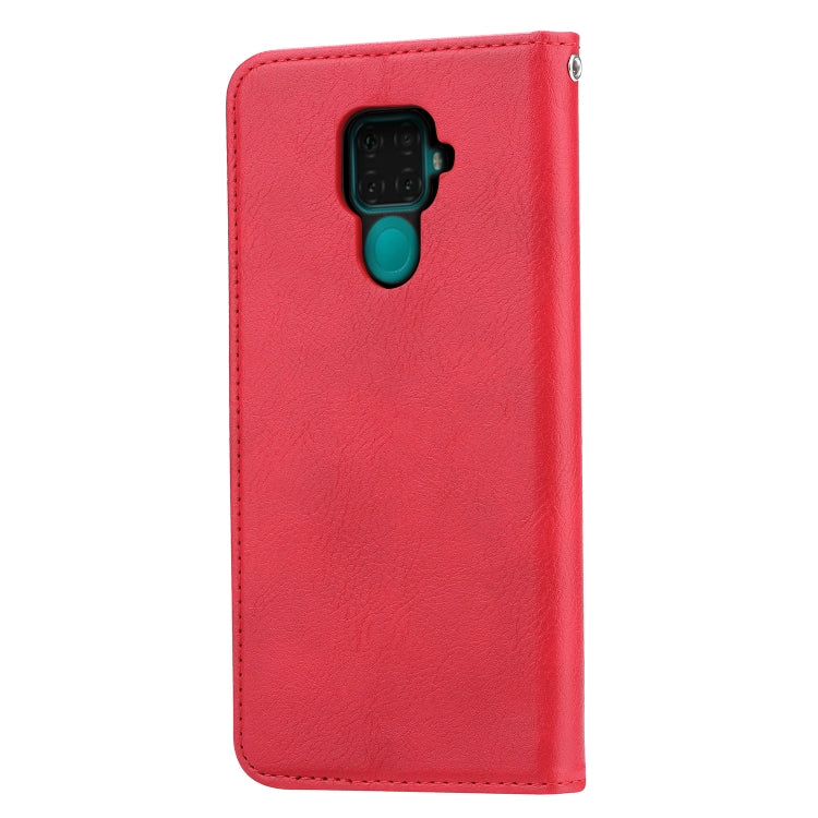 For Huawei Nova 5i Pro / Mate 30 Lite Knead Skin Texture Horizontal Flip Leather Case with Photo Frame & Holder & Card Slots & Wallet