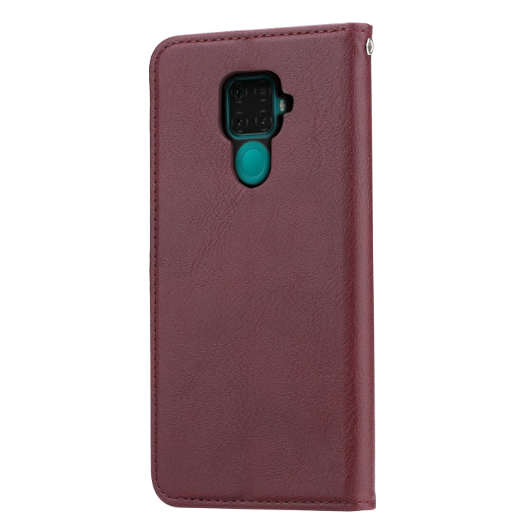 For Huawei Nova 5i Pro / Mate 30 Lite Knead Skin Texture Horizontal Flip Leather Case with Photo Frame & Holder & Card Slots & Wallet
