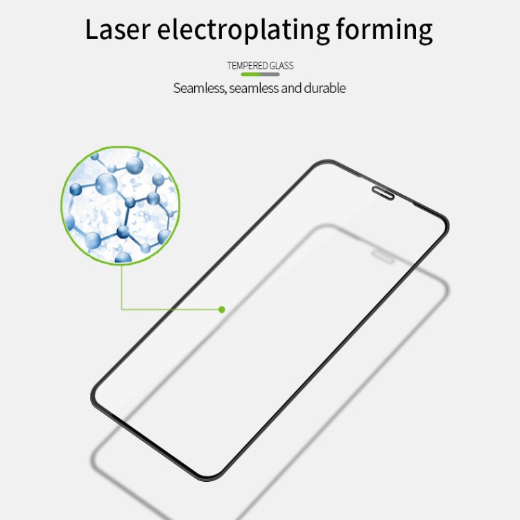 For iPhone 11 MOFI 9H 3D Explosion-proof Curved Screen Tempered Glass Film(Black)