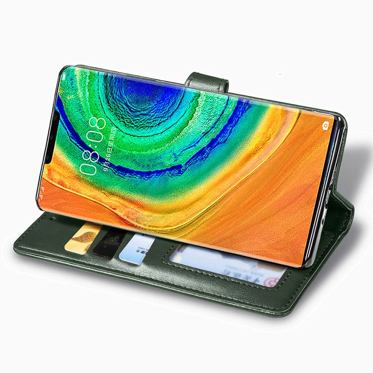 For HUAWEI Mate 30 Pro Hat-Prince Litchi Texture Horizontal Flip Leather Case with Card Slots