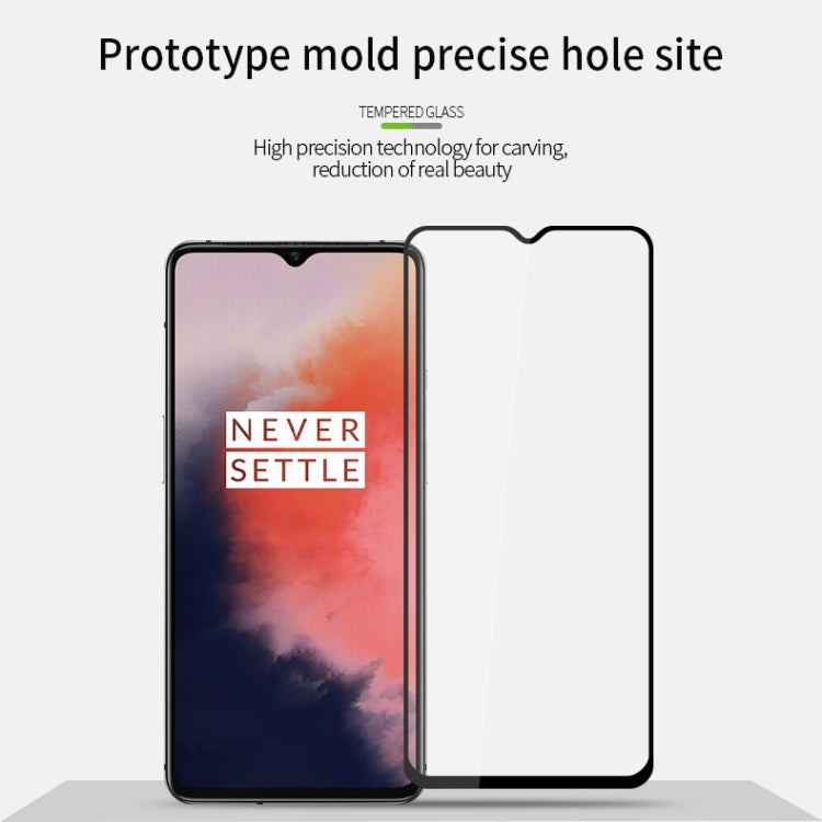 For Oneplus 7T MOFI 9H 2.5D Full Screen Tempered Glass Film(Black)