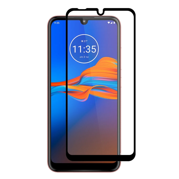 For Motorola Moto E6 Plus ENKAY Hat-prince Full Glue 0.26mm 9H 2.5D Tempered Glass Full Coverage Film