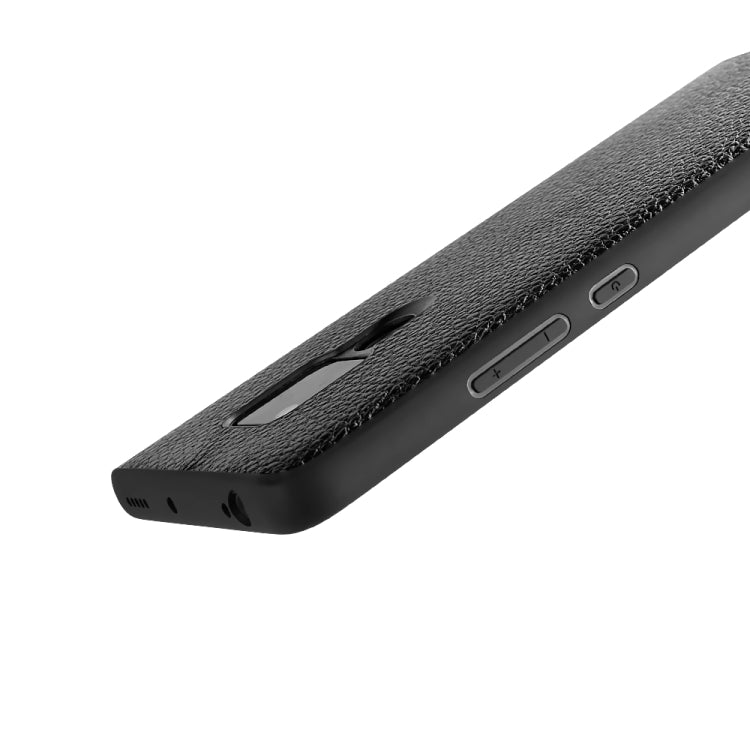 For Huawei Mate 20X Lychee Grain Cortex Anti-falling TPU Mobile Phone Shell Protective Case