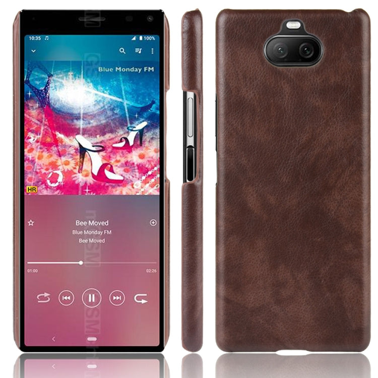 For Sony Xperia 8 Shockproof Litchi Texture PC + PU Case