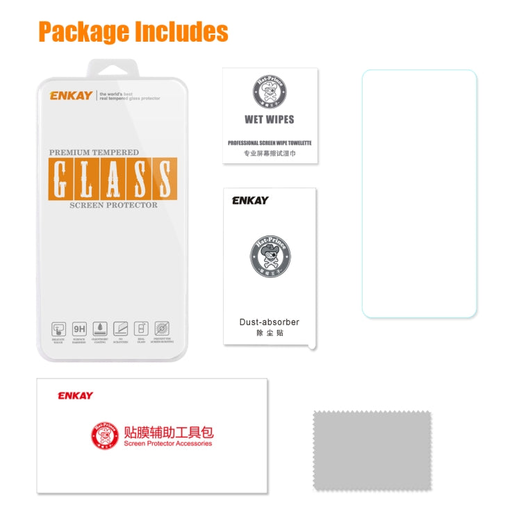 For Huawei Honor 9X / 9X Pro ENKAY 0.26mm 9H 2.5D Curved Edge Tempered Glass Film