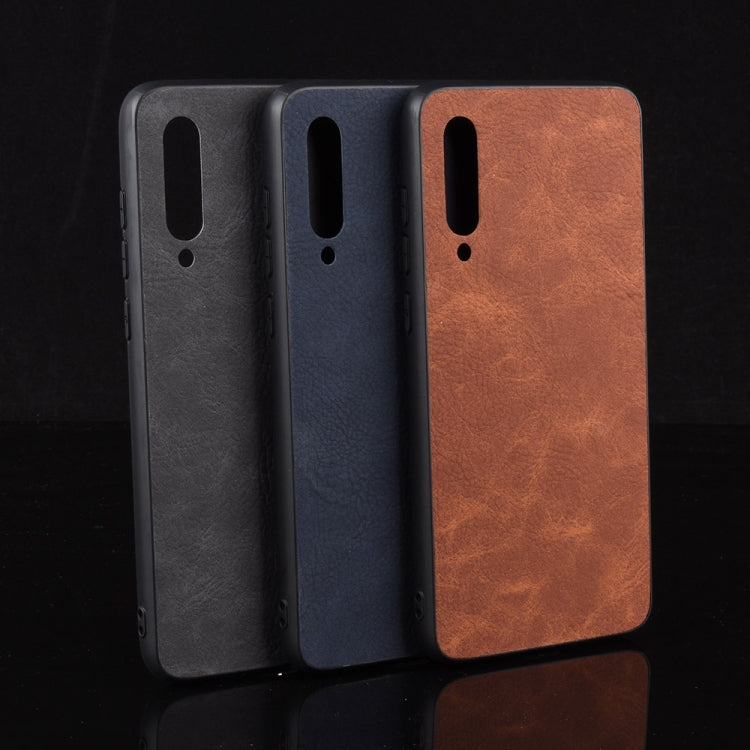 For Xiaomi Mi 9 Pro Shockproof Sheep Skin PC + PU + TPU Case(Light Black)