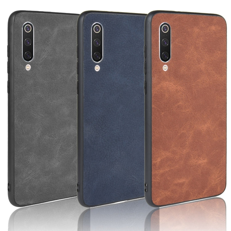 For Xiaomi Mi 9 Pro Shockproof Sheep Skin PC + PU + TPU Case(Light Black)