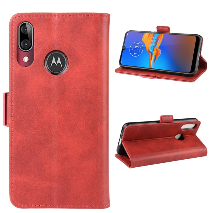 For MOTO E6 Plus Wallet Stand Leather Cell Phone Case with Wallet & Holder & Card Slots