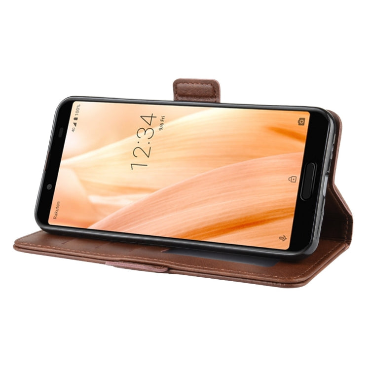For Sharp Aquos Sense3 Lite Dual-side Magnetic Buckle Horizontal Flip Leather Case with Holder & Card Slots & Wallet & Photo Frame
