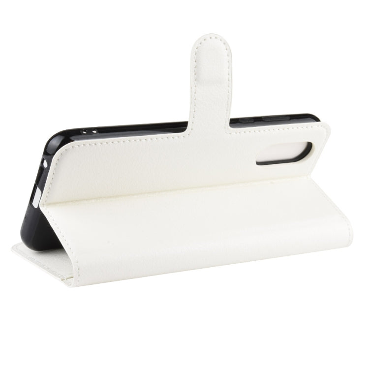 For Sharp Aquos Sense 3 Lite Litchi Texture Horizontal Flip Leather Case with Wallet & Holder & Card Slots