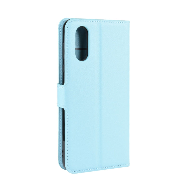 For Sharp Aquos Sense 3 Lite Litchi Texture Horizontal Flip Leather Case with Wallet & Holder & Card Slots