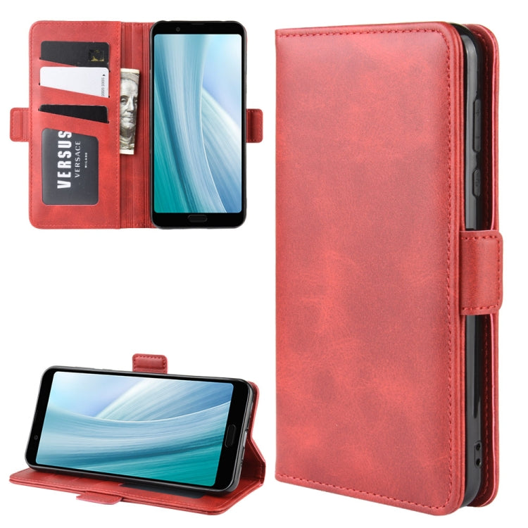For Sharp Aquos Sense 3 Plus Wallet Stand Leather Cell Phone Case with Wallet & Holder & Card Slots