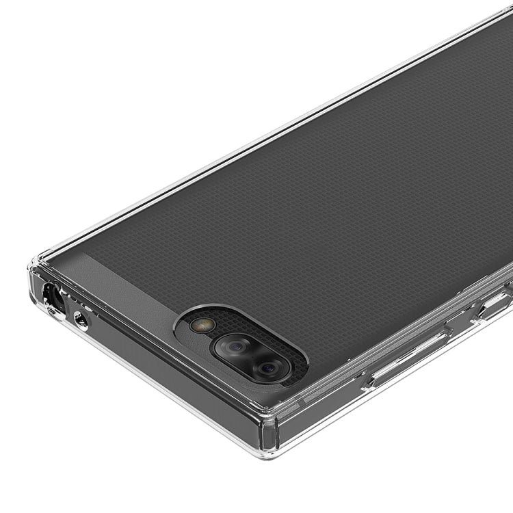 For BlackBerry KEY2 Scratchproof TPU + Acrylic Protective Case(Black)