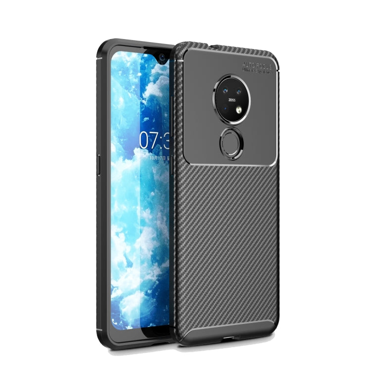 For Nokia 6.2 Carbon Fiber Texture Shockproof TPU Case for