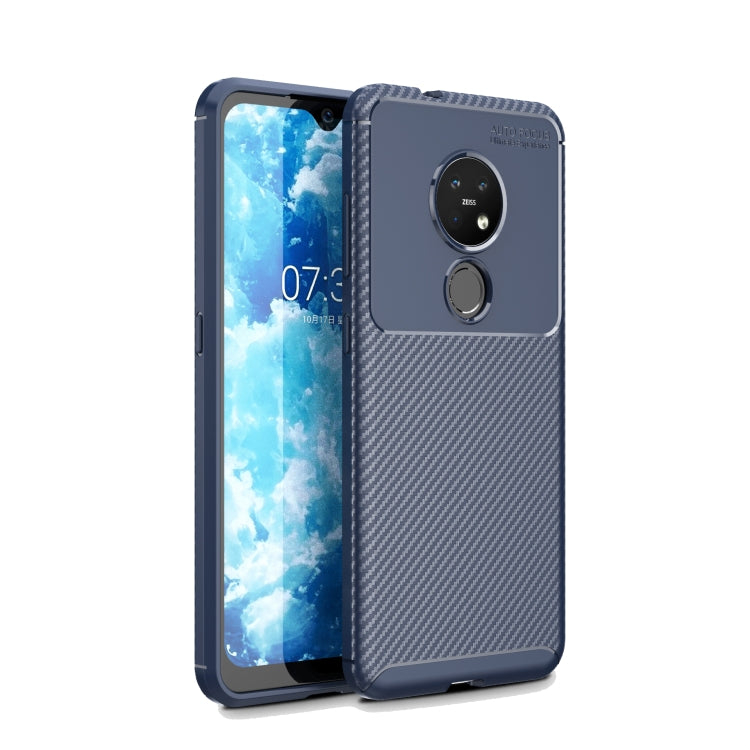 For Nokia 6.2 Carbon Fiber Texture Shockproof TPU Case for