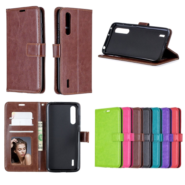For Xiaomi Mi 9 Lite / CC9 Crazy Horse Texture Horizontal Flip Leather Case with Holder & Card Slots & Wallet & Photo Frame