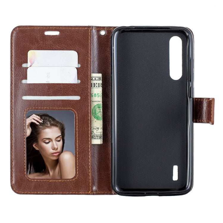 For Xiaomi Mi 9 Lite / CC9 Crazy Horse Texture Horizontal Flip Leather Case with Holder & Card Slots & Wallet & Photo Frame