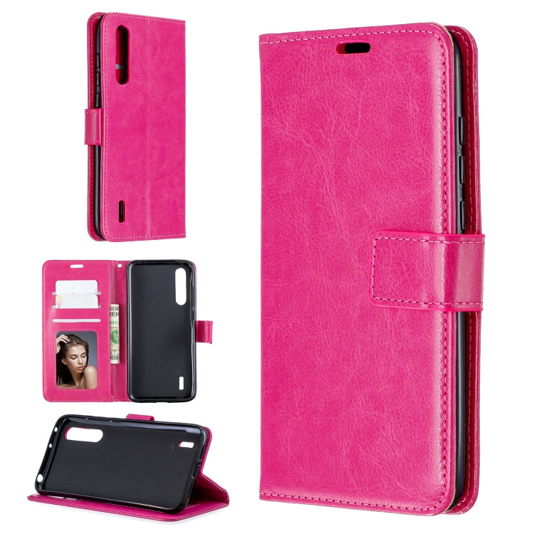 For Xiaomi Mi 9 Lite / CC9 Crazy Horse Texture Horizontal Flip Leather Case with Holder & Card Slots & Wallet & Photo Frame
