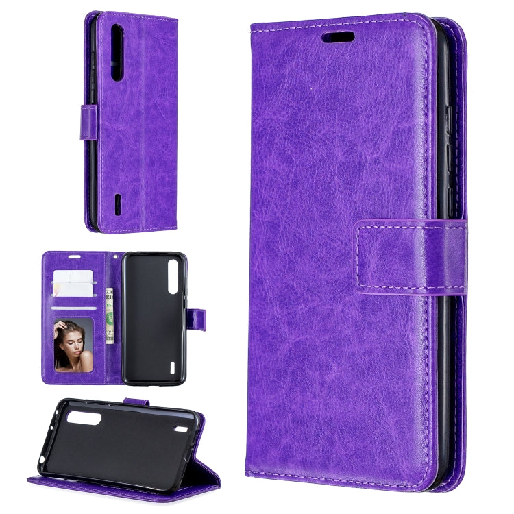 For Xiaomi Mi 9 Lite / CC9 Crazy Horse Texture Horizontal Flip Leather Case with Holder & Card Slots & Wallet & Photo Frame