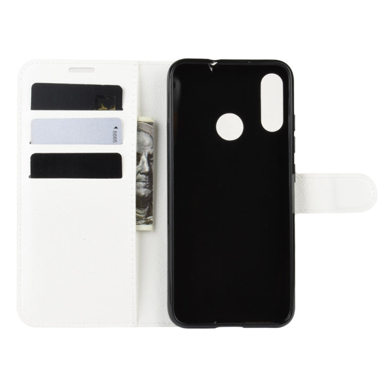 For MOTO E6 Plus Litchi Texture Horizontal Flip Leather Case with Wallet & Holder & Card Slots