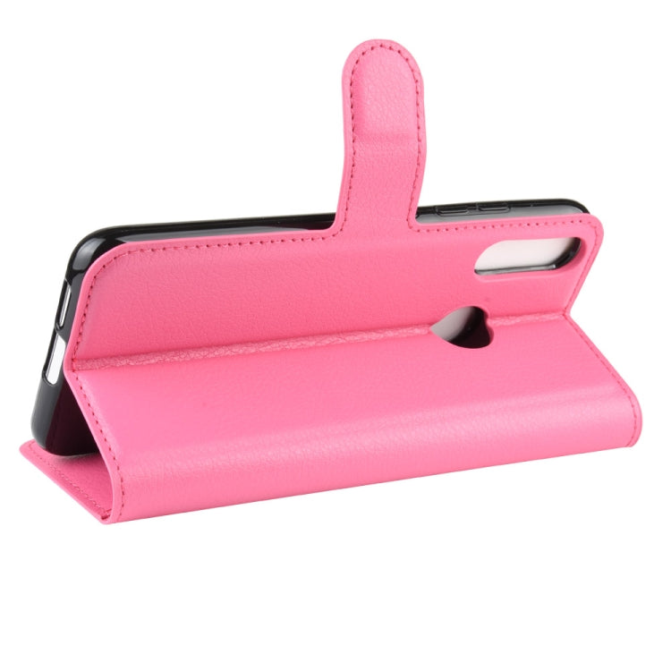 For MOTO E6 Plus Litchi Texture Horizontal Flip Leather Case with Wallet & Holder & Card Slots