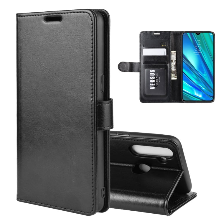 For OPPO Realme 5 Pro R64 Texture Single Fold Horizontal Flip Leather Case with Holder & Card Slots & Wallet