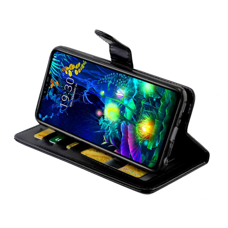 For LG V50/ThinQ 5G Crazy Horse Texture Horizontal Flip Leather Case with Holder & Card Slots & Wallet & Photo Frame