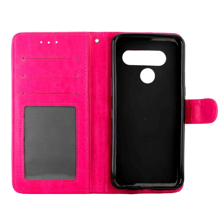 For LG V50/ThinQ 5G Crazy Horse Texture Horizontal Flip Leather Case with Holder & Card Slots & Wallet & Photo Frame