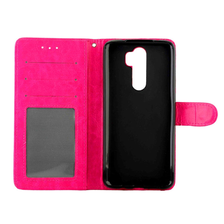 For Xiaomi Redmi Note 8 Pro Crazy Horse Texture Horizontal Flip Leather Case with Holder & Card Slots & Wallet & Photo Frame