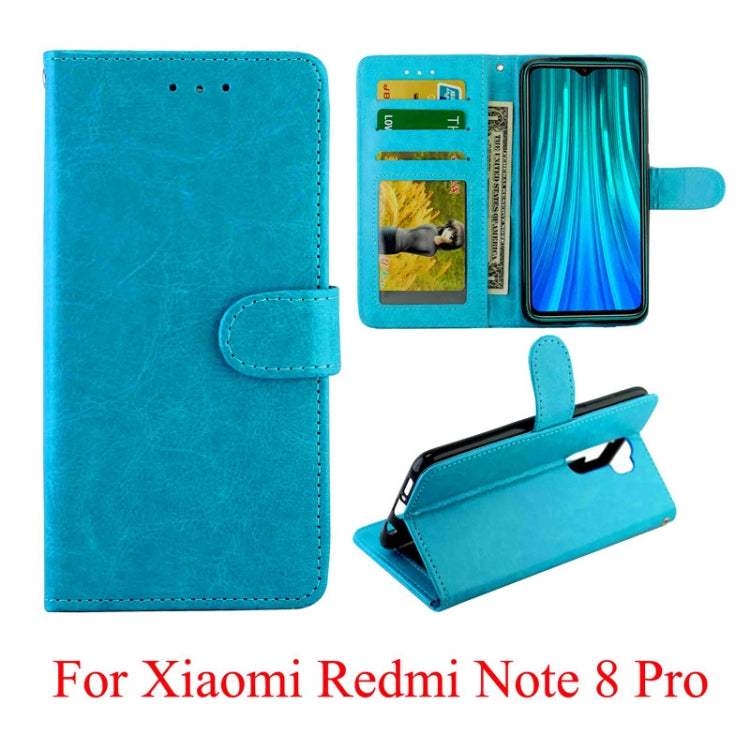 For Xiaomi Redmi Note 8 Pro Crazy Horse Texture Horizontal Flip Leather Case with Holder & Card Slots & Wallet & Photo Frame