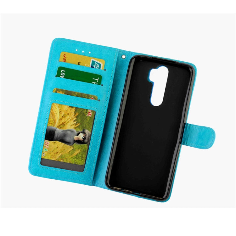 For Xiaomi Redmi Note 8 Pro Crazy Horse Texture Horizontal Flip Leather Case with Holder & Card Slots & Wallet & Photo Frame