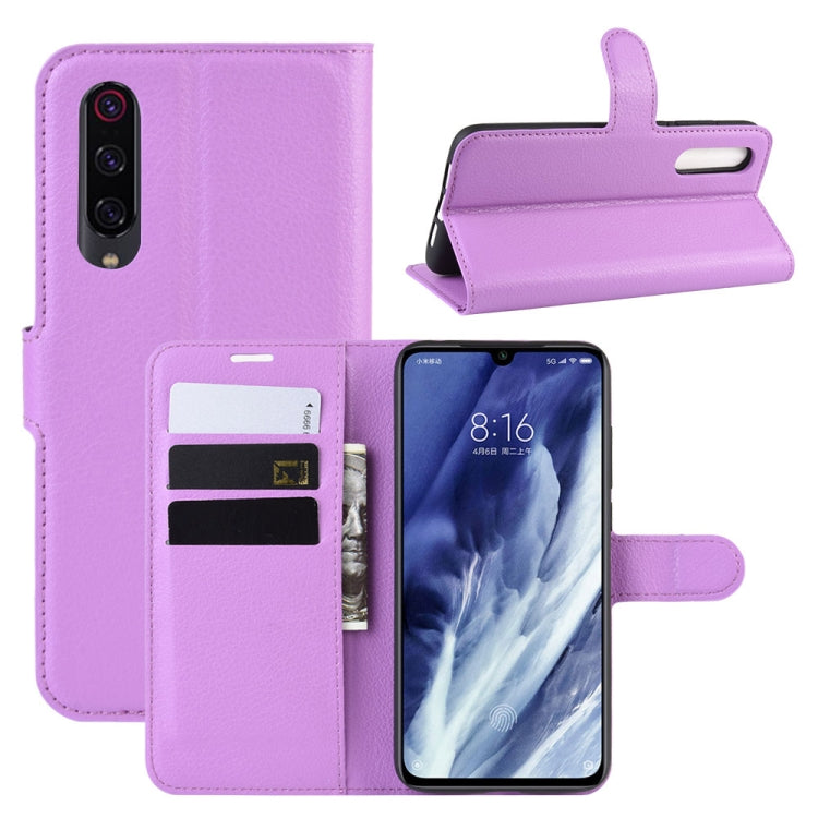 For Xiaomi 9 Pro Litchi Texture Horizontal Flip Leather Case with Wallet & Holder & Card Slots