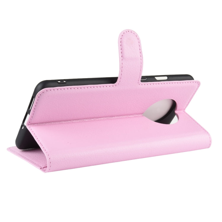 For Oneplus 7T Litchi Texture Horizontal Flip Leather Case with Wallet & Holder & Card Slots