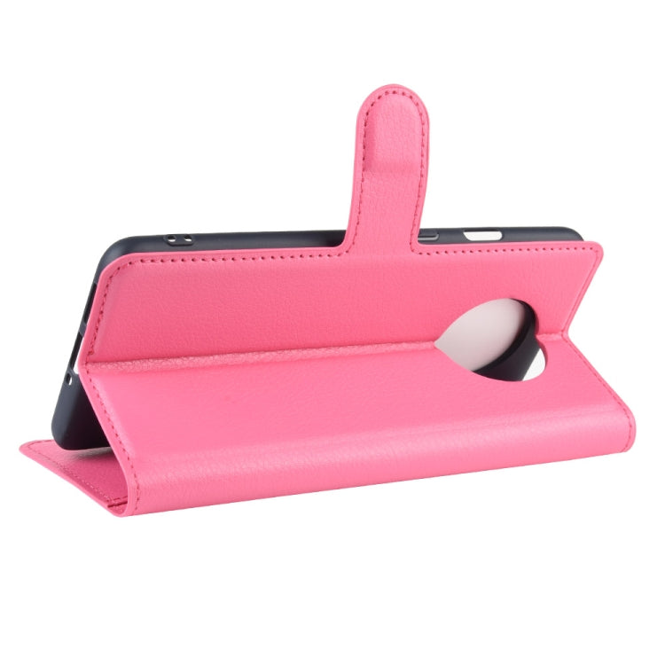 For Oneplus 7T Litchi Texture Horizontal Flip Leather Case with Wallet & Holder & Card Slots