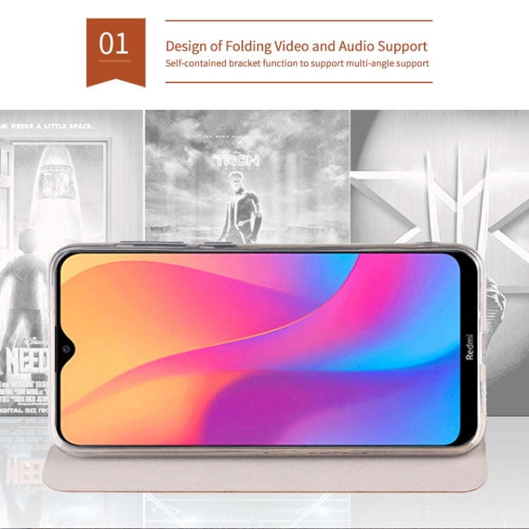 For Xiaomi RedMi 8A MOFI Rui Series Classical Leather Flip Leather Case With Bracket Embedded Steel Plate All-inclusive