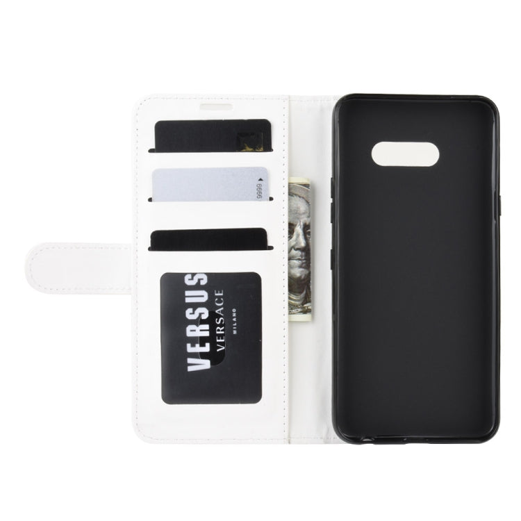 For LG G8X ThinQ R64 Texture Single Fold Horizontal Flip Leather Case with Holder & Card Slots & Wallet