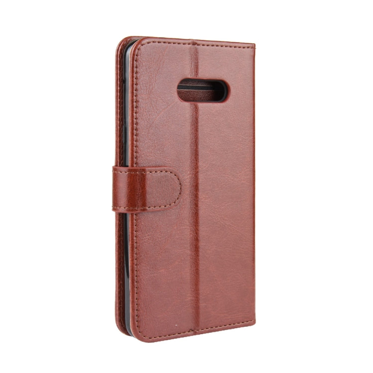 For LG G8X ThinQ R64 Texture Single Fold Horizontal Flip Leather Case with Holder & Card Slots & Wallet