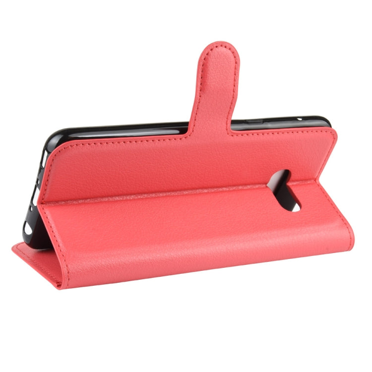 For LG G8X ThinQ Litchi Texture Horizontal Flip Leather Case with Wallet & Holder & Card Slots