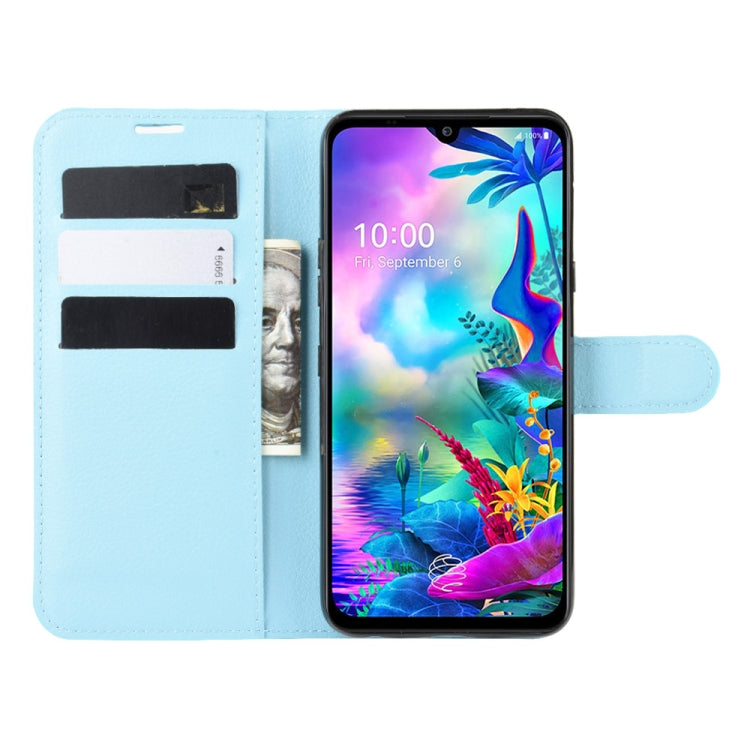 For LG G8X ThinQ Litchi Texture Horizontal Flip Leather Case with Wallet & Holder & Card Slots